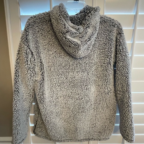 32 Degrees Gray Sherpa Hoodie - Picture 4 of 4